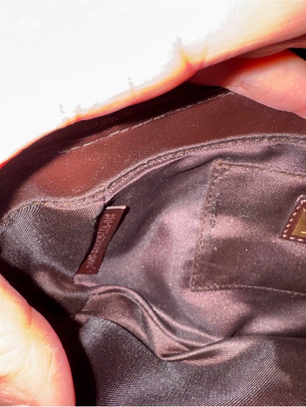 Fendi Monogram Canvas Shoulder Bag with Gold Hardware - Picture 5 of 8